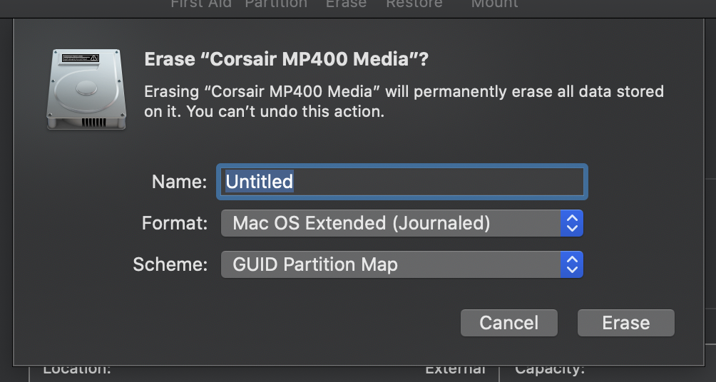 Screenshot - Erase Corsair
